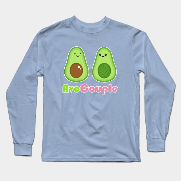 Avocado AvoCouple cute couple Long Sleeve T-Shirt by ObsceniTee